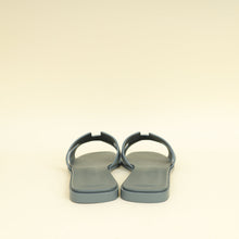 Hermes Gris Antarctique Suede Goatskin Oran Sandal 38