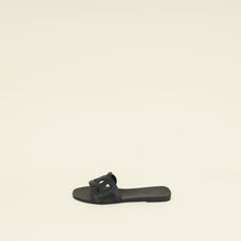 Hermes Noir Aloha Sandals 40