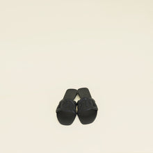 Hermes Noir Aloha Sandals 40