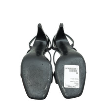Hermes Noir Lizard Glamour 75 Sandal 40