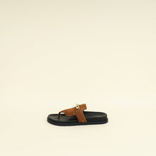 Hermes Gold Suede Goatskin Empire Sandal 40