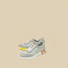 Hermes Gris Suede Mesh Bouncing Sneaker 40