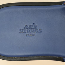 Hermes Saphir Blue Izmir Sandals 41.5