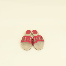 Hermes Rose Framboise Famosa Espadrille Sandal 41