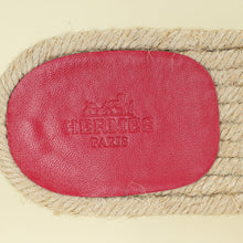 Hermes Rose Framboise Famosa Espadrille Sandal 41