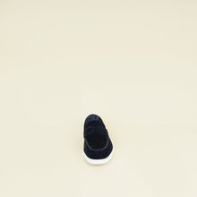 Hermes Bleu Indigo Job Suede Goatskin Loafer 42.5