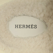 Hermes Naturel Suede Shearling Chypre Sandal 42