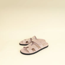 Hermes Rose Porcelaine Chypre Suede Goatskin Sandal 42