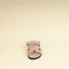Hermes Rose Porcelaine Chypre Suede Goatskin Sandal 42