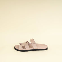 Hermes Rose Porcelaine Chypre Suede Goatskin Sandal 42