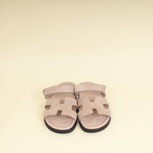 Hermes Rose Porcelaine Chypre Suede Goatskin Sandal 42
