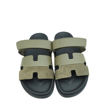 Hermes Vert Toundra Chypre Sandals 43