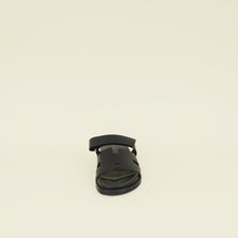 Hermes Noir Chypre Sandals 44.5