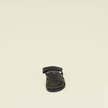 Hermes Noir Chypre Sandals 44.5
