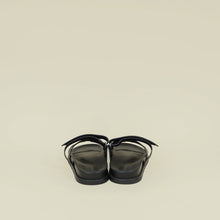 Hermes Noir Chypre Sandals 44.5