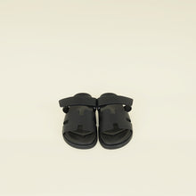 Hermes Noir Chypre Sandals 44.5