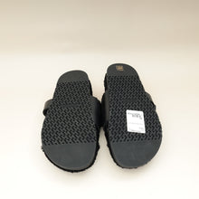 Hermes Noir Chypre With Shearling Sandal 44