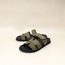 Hermes Vert Toundra Suede Chypre Sandal 44