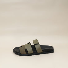 Hermes Vert Toundra Suede Chypre Sandal 44