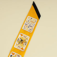 Hermes Multicolor Jeu de Cartes Print Twilly