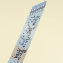 Hermes Bleu Multicolor Couvertures Nouvelles Printed Twilly