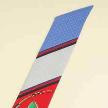 Hermes Red Multicolor Les Voitures À Transformation Printed Twilly