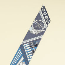Hermes Bleu Multicolor Objets de Curiosités Printed Twilly