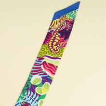 Hermes Yellow Multicolor Under the Waves Printed Twilly