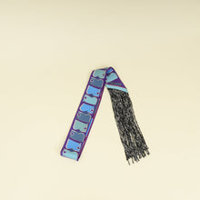 Hermes Multicolor Au Bloc Fringed Twilly
