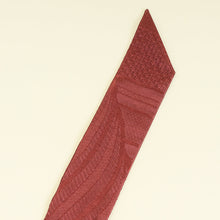 Hermes Bordeaux Quadrige pointes Cuir Twilly