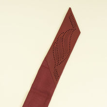 Hermes Bordeaux Quadrige pointes Cuir Twilly