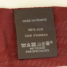 Hermes Bordeaux Quadrige pointes Cuir Twilly