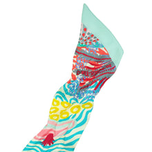 Hermes Multicolor Under The Waves Silk Twilly