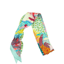 Hermes Multicolor Under The Waves Silk Twilly