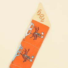 Hermes Orange Multicolor Parade Twilly