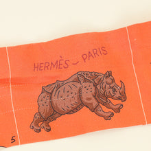 Hermes Orange Multicolor Parade Twilly