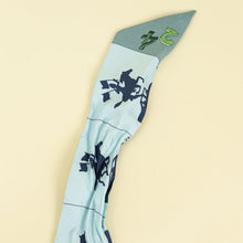 Hermes Blue Multiolor Parade Print Twilly