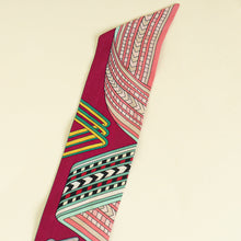 Hermes Multicolor Sangles En ZigZag Silk Twilly
