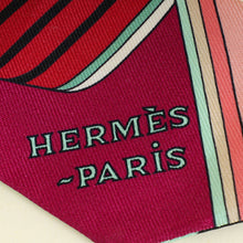 Hermes Multicolor Sangles En ZigZag Silk Twilly