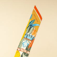 Hermes Tricolor La Danse Pacifique Silk Twilly