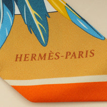 Hermes Tricolor La Danse Pacifique Silk Twilly