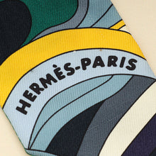 Hermes Tricolor Faubourg Rainbow Silk Twilly