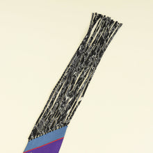 Hermes Violet Multicolor Au Bloc Fringed Twilly