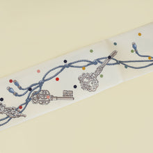 Hermes Multicolor Les Cles a Pois Leather Fringes Twilly