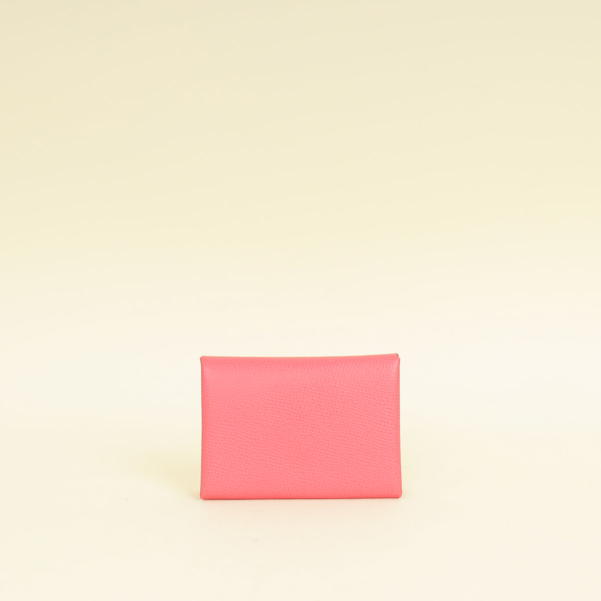 Hermes Rose Azalee Porte-Cartes Calvi Duo Compact Card Holder