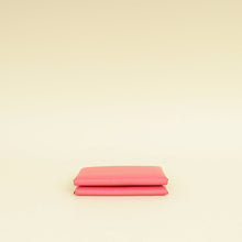 Hermes Rose Azalee Porte-Cartes Calvi Duo Compact Card Holder
