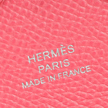 Hermes Rose Azalee Porte-Cartes Calvi Duo Compact Card Holder