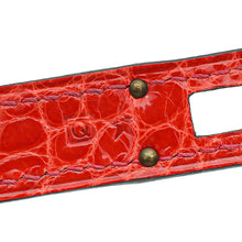 Hermes Geranium Shiny Alligator Kelly Longue Wallet