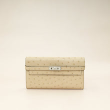 Hermes Parchemin Ostrich Kelly Wallet
