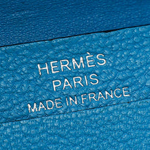 Hermes Bleu Izmir Bearn Evercolor Wallet